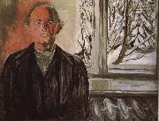 Edvard Munch Self-Portrait oil painting artist
